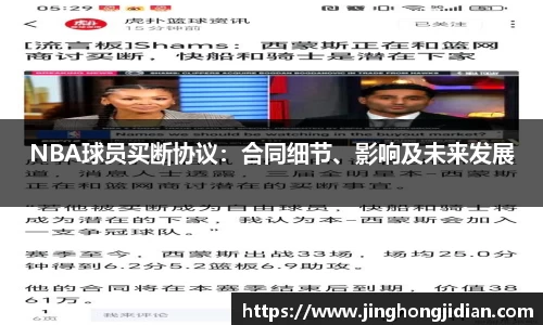 NBA球员买断协议：合同细节、影响及未来发展